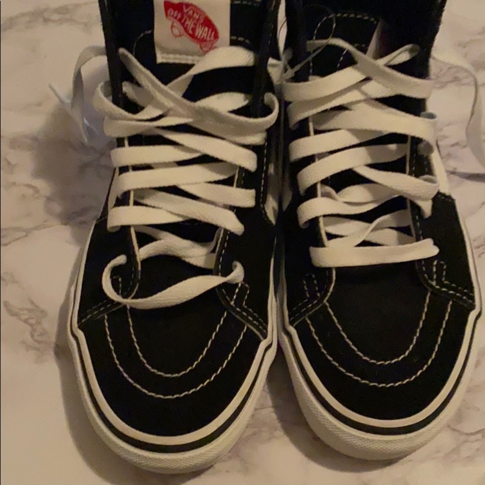 Vans ,Youth size 5.5, black high top sneakers